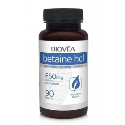 Biovea Betaine Hcl 650 mg 90 Tablets