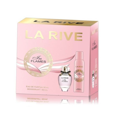 La Rive in Flames Promo Set for Women Perfume and Deodorant Spray