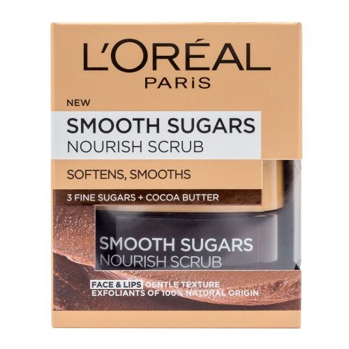 L'oreal Smooth Sugar Nourish Nourishing Peeling for Face and Lips 1.69 fl oz (50 ml)