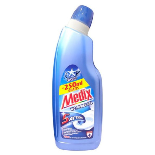 Medix WC Power Gel Ocean Toilet Cleaner 25.36 fl oz (750 ml)