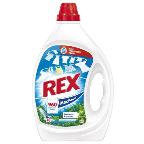 Rex Max Power Amazonia Freshness Liquid Laundry Detergent for White Fabrics 67.63 fl oz (2000 ml)