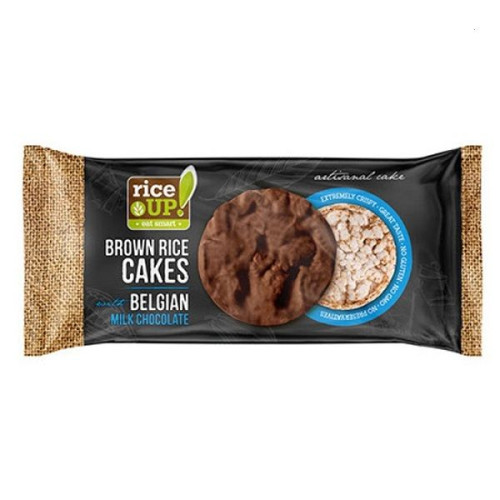 Rice Up Brown Rice Cakes with Belgian Milk Chocolate Rice Cakes with Milk Chocolate 3.17 oz (90 g)