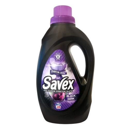 Savex Parfum Lock Black and Dark Liquid Laundry Detergent for Black and Dark Fabrics 37.2 fl oz (1100 ml)