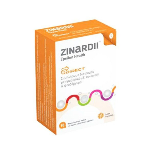 Zinardii Probiotic for Normal Intestinal Flora with Orange Flavor 10 Sachets