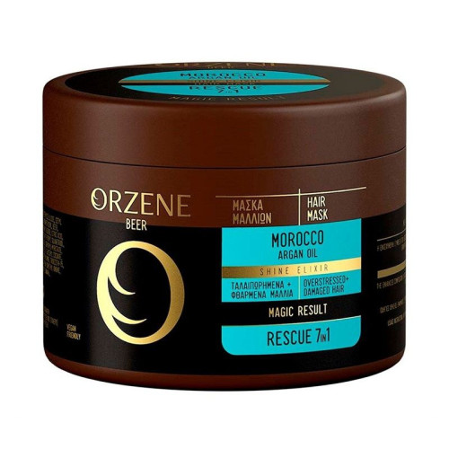 Orzene Beer Morocco Argan Oil Mask for Damaged and Stressed Hair 8.45 fl oz (250 ml)