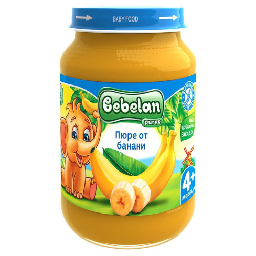 Ovko Banana Fruit Puree for Children 4+ Months 6.7 oz (190 g) - 8483