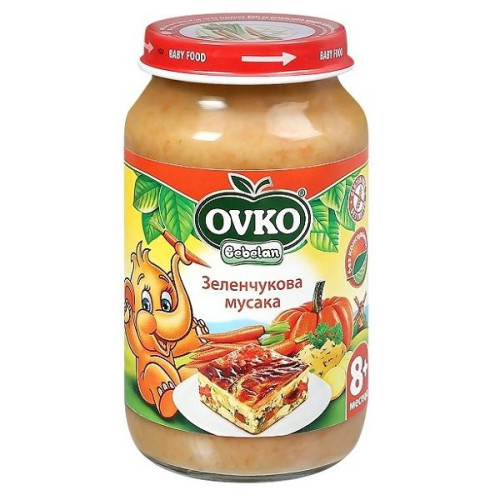 Ovko Pureed Vegetable Moussaka for Children 8+ Months 7.76 oz (220 g) - 5527