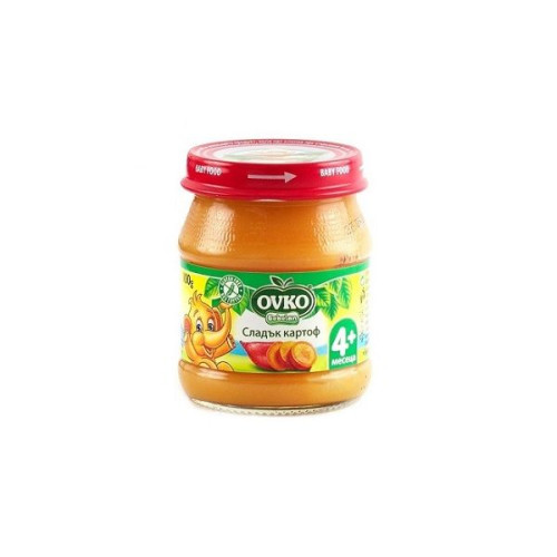Ovko Sweet Potato Vegetable Puree for Children 4+ Months 3.53 oz (100 g) - 0901