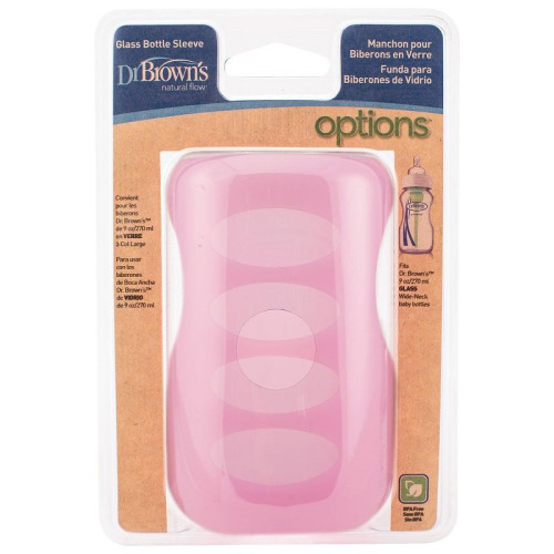 Dr. Brown's Silicone Protector for 9.13 fl oz (270 ml) Glass Bottle Light Pink 1 pc - AC086