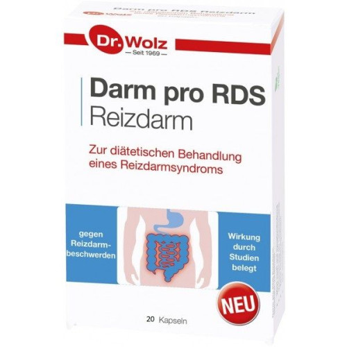 Dr. Wolz Darm Pro Rds Reizdarm for Abdominal Discomfort and Bloating 20 Capsules