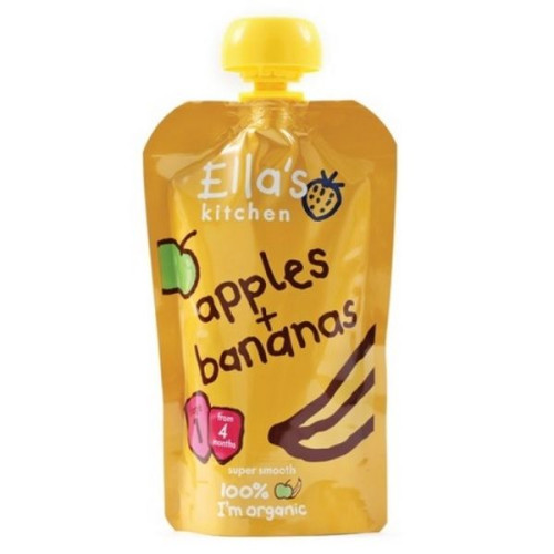 Ella's Kitchen Organic Banana and Apple Puree for Children from 4+ Months 4.23 oz (120 g)