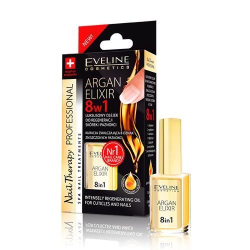 Eveline Intensive Regenerating Balm for Nails and Cuticles 8 in 1 with Argan 0.41 fl oz (12 ml)