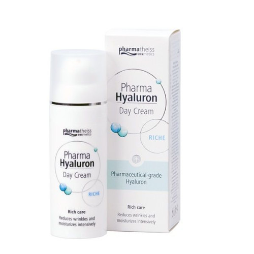 Pharma Hyaluron Riche Day Cream for the Face with Double Hyaluronic Complex for Dry Skin 1.69 fl oz (50 ml)