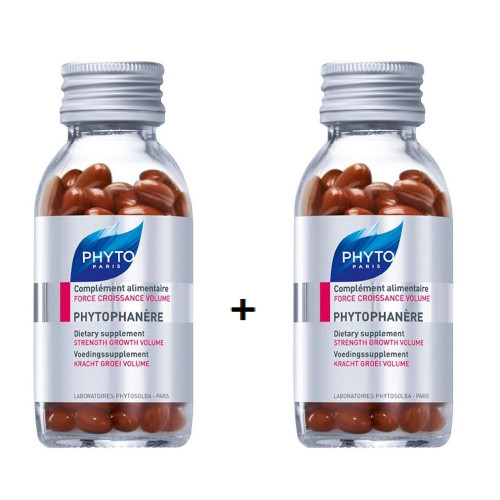 Phyto Phytophanere Promo Set for Women with Hair Loss and Brittle Nails 2 120 Capsules