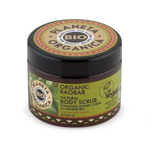 Planeta Organica Baobab Body Scrub with Organic Baobab Oil 10.14 fl oz (300 ml)
