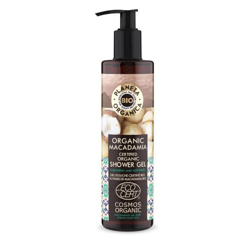 Planeta Organica Macadamia Body Shower Gel with Organic Macadamia Oil 9.47 fl oz (280 ml)