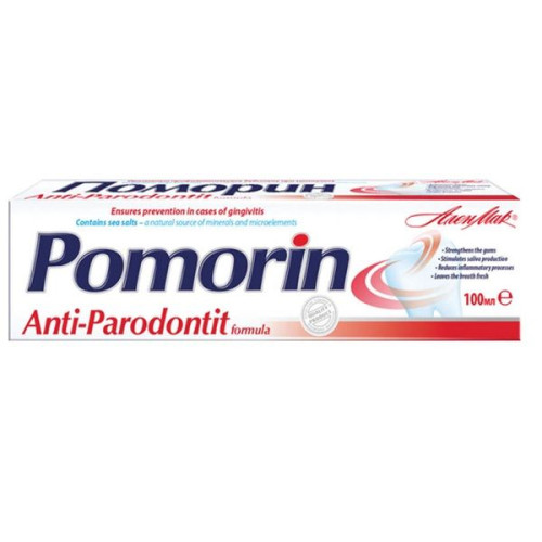 Pomorin Anti-periodontitis Toothpaste for Inflamed and Bleeding Gums 3.38 fl oz (100 ml)