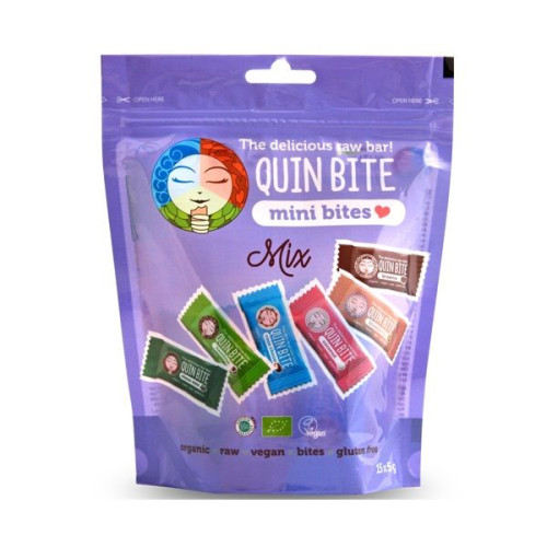 Quin Bite Mix Mini Raw Organic Bars 15 0.18 oz (5 g)