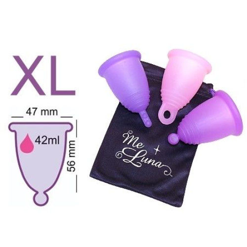 Me Luna Classic Menstrual Cup with Ball Stem Size XL