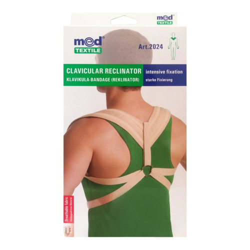 Med Textile Posture and Collarbone Corrector with Reinforced Fixation Size S 1 pc