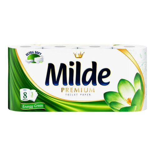Milde Premium Energy Green Scented 3-ply Toilet Paper 8 Rolls