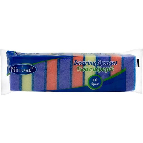 Mimosa Scouring Sponges Household Sponge 10 pcs