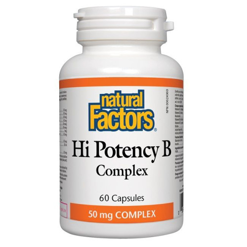 Natural Factors Hi Potency for High Tone and Energy 50 mg 60 Capsules