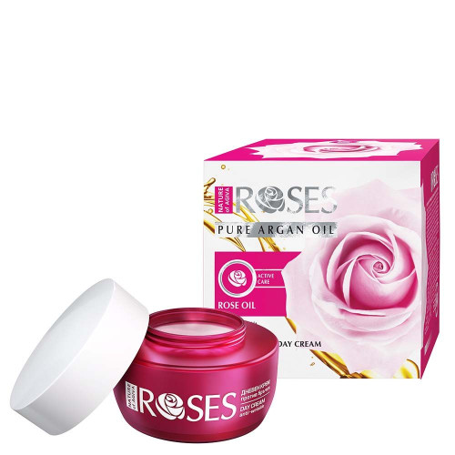 Nature of Agiva Anti-Wrinkle Day Face Cream with Rose and Argan Oil 1.69 fl oz (50 ml)