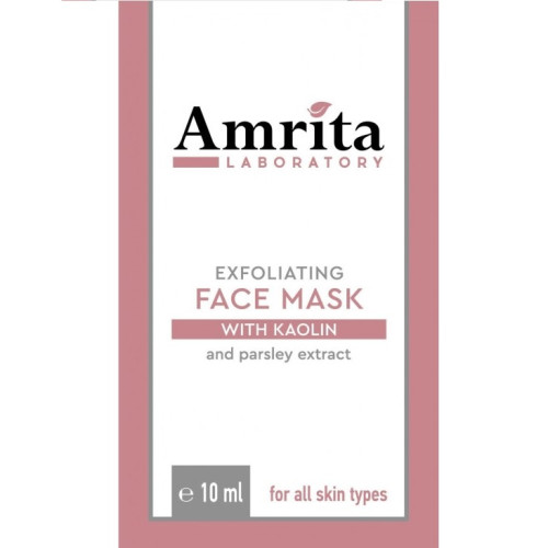 Amrita Exfoliating Face Mask with Kaolin and Parsley Extract for All Skin Types 0.34 fl oz (10 ml)