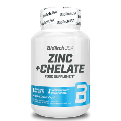 Biotech USA Zinc + Chelate 60 Tablets