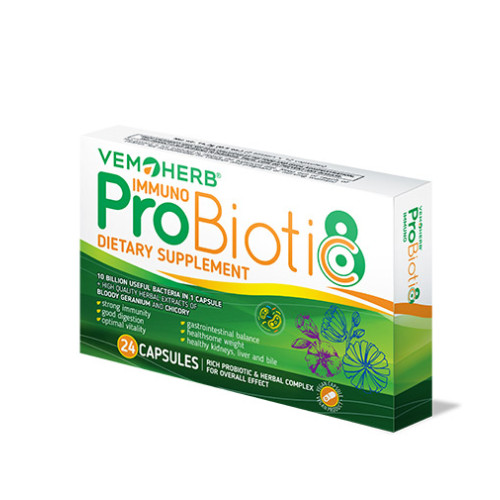 Vemoherb Probiotic8 Immuno 24 Capsules