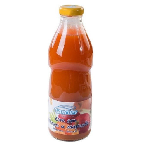 Ganchev Apple and Carrot Juice for Children 4+ Months 25.36 fl oz (750 ml)