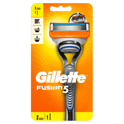 Gillette Fusion 5 Men's Razor with 2 Refills 1 pc