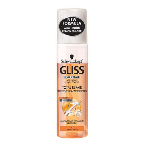 Gliss Total Repair Repairing Spray Conditioner for Dry and Damaged Hair 6.76 fl oz (200 ml)