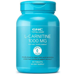 GNC Total Lean L-Carnitine 1000 mg Burns Excess Fat 60 Tablets