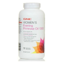 GNC Women's Evening Primrose Oil 1300 mg to Support Women's Health 180 Capsules