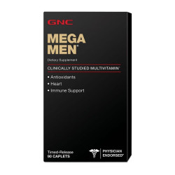 GNC Mega Men Multivitamins for Men Extended Release 90 Softgel Capsules