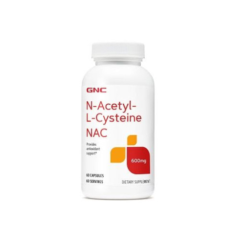 GNC Nac N-Acetyl-L-Cysteine Immune Stimulant and Antioxidant 600 mg 60 Capsules