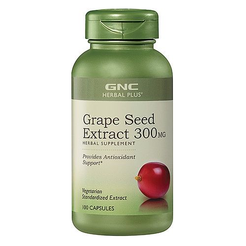 GNC Herbal Plus Grape Seed Extract 300 mg - Supports Blood Vessels and Heart Health 100 Capsules