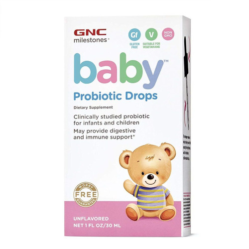 GNC Baby Probiotic for Infants and Children 1.01 fl oz (30 ml) with 200 Million Live and Active Cultures