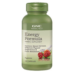 GNC Herbal Plus Energy Formula Energy and Tone Formula 100 Capsules