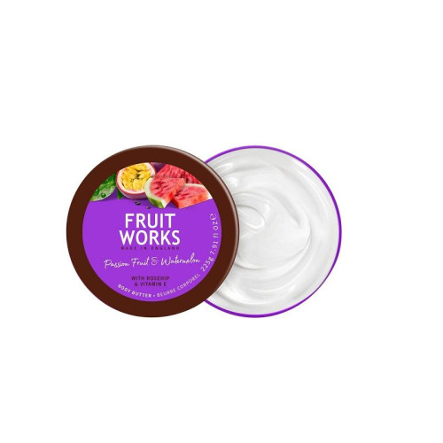 Friut Works Body Oil with Passion Fruit and Watermelon Scent 7.94 oz (225 g)