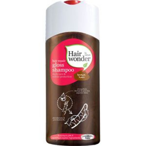 Hairwonder Hair Repair Gloss Restorative Shampoo for Long-Lasting Color for Brown Hair 6.76 fl oz (200 ml)