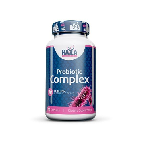 Haya Labs Probiotic Complex Probiotic 10 Billion Acidophilus and Bifidus for Intestinal Infections 30 Capsules