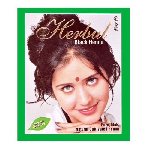 Herbul Indian Henna for Hair Black Color 1 pc