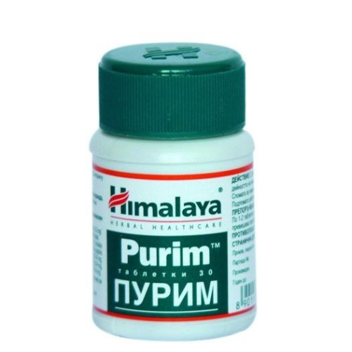 Himalaya Purim for Skin Itching and Wounds 30 Tablets