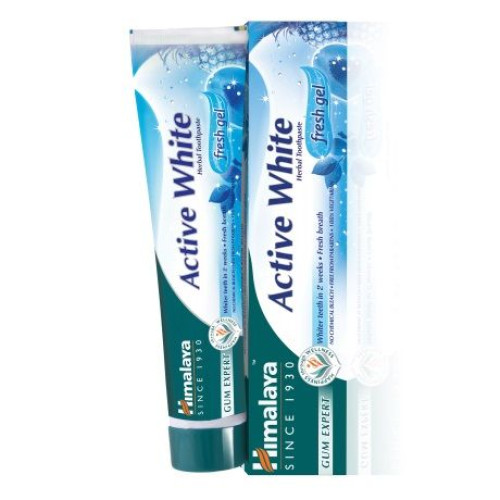 Himalaya Active White Fluoride-Free Whitening Toothpaste for Bleeding Gums 2.54 fl oz (75 ml)