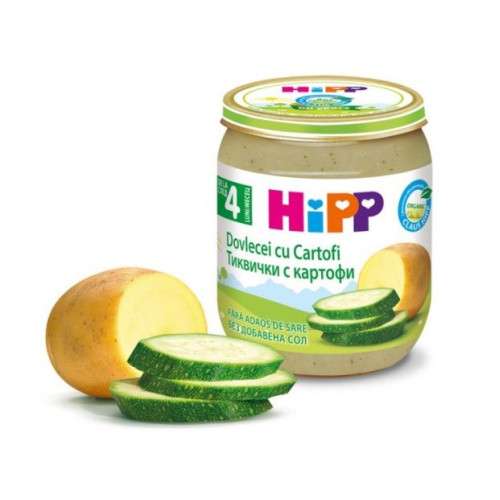 Hipp Organic Zucchini with Potatoes for Children 4+ Months 4.41 oz (125 g)