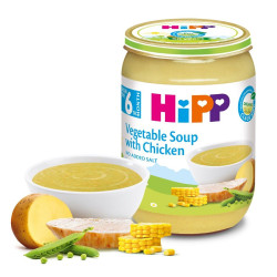 Hipp Organic Puree Vegetable Soup with Chicken 6+ Months 6.7 oz (190 g)