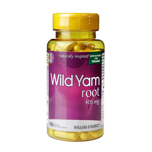 Holland and Barrett Wild Yam Root for Hormonal Balance 405 mg 100 Capsules